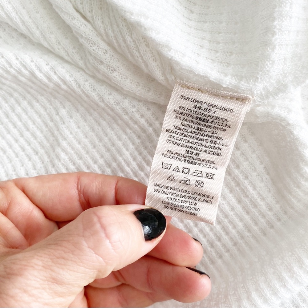 Free People Must Have Henley White Thermal - Picture 5 of 5